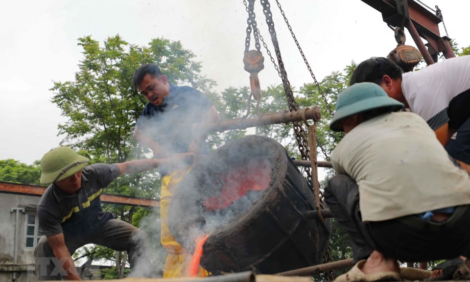 Thanh Hóa: Lễ chập lửa đúc trống đồng 'Hào khí non sông'