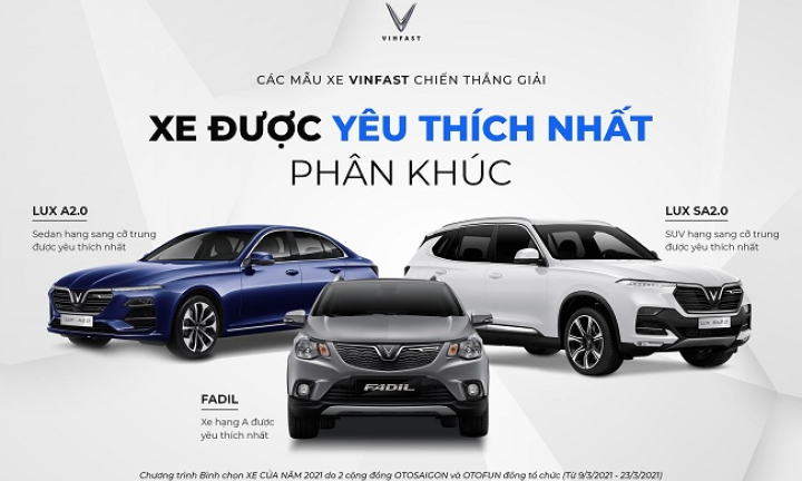 VinFast khẳng định sức hút qua giải thưởng ''Xe của năm 2021''