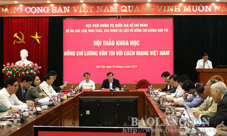 Hội thảo khoa học “Đồng chí Lương Văn Tri với cách mạng Việt Nam”