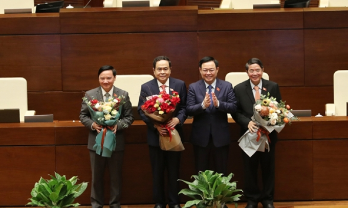 Ba đồng chí: Trần Thanh Mẫn, Nguyễn Khắc Định, Nguyễn Đức Hải được bầu làm Phó chủ tịch Quốc hội