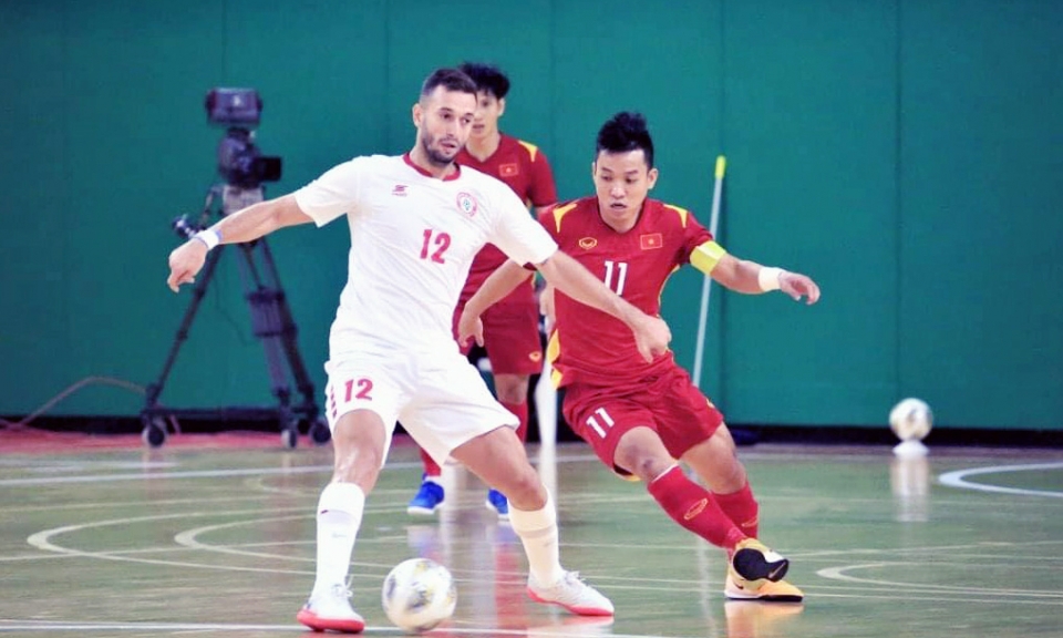 Hòa Lebanon, ĐT Futsal Việt Nam giành lợi thế đến VCK World Cup