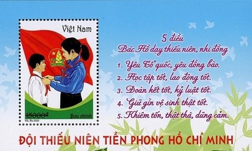 Phát hành bộ tem nhân kỷ niệm 80 năm Ngày thành lập Đội