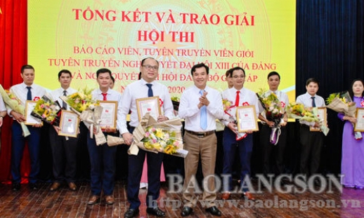 14 thí sinh tham dự Hội thi Báo cáo viên, tuyên truyền viên giỏi năm 2021