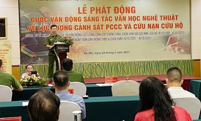 Phát động sáng tác văn học nghệ thuật về Cảnh sát phòng cháy, chữa cháy và cứu nạn, cứu hộ