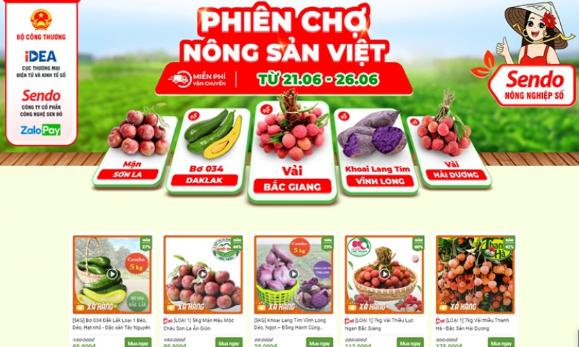 Đưa nông sản, đặc sản địa phương lên “chợ trực tuyến”