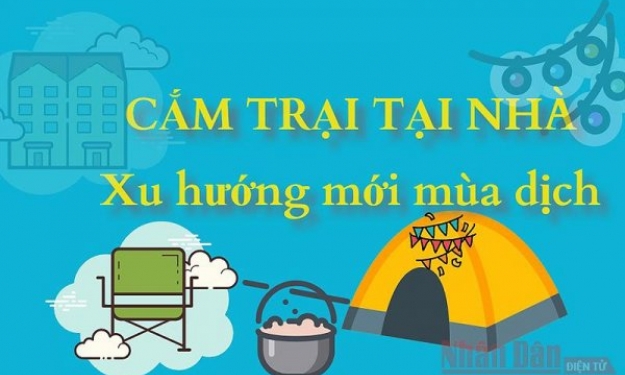 “Cắm trại tại nhà”- trào lưu mới trong mùa dịch Covid-19