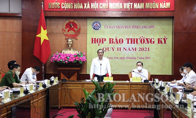 UBND tỉnh họp báo thường kỳ quý II/2021