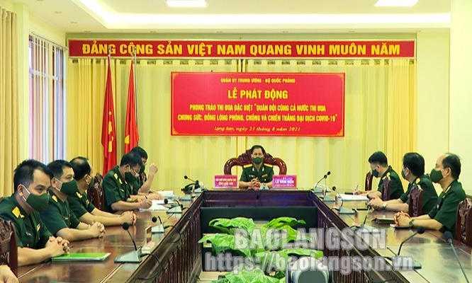 động thi đua đặc biệt “Quân đội cùng cả nước chung sức, đồng lòng thi đua phòng, chống và chiến thắng đại