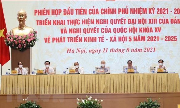 Toàn cảnh phiên họp toàn thể đầu tiên của Chính phủ khóa XV