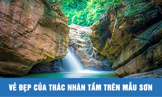 Vẻ đẹp của thác Nhàn Tầm trên Mẫu Sơn