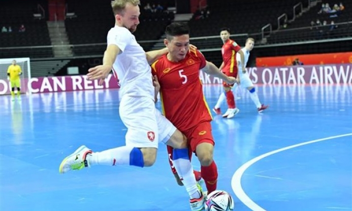 Báo Séc ca ngợi sự kiên cường của đội tuyển futsal Việt Nam