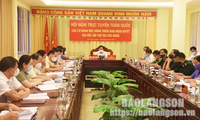 Tổng Bí thư Nguyễn Phú Trọng dự hội nghị toàn quốc các cơ quan nội chính triển khai Nghị quyết Đại hội lần