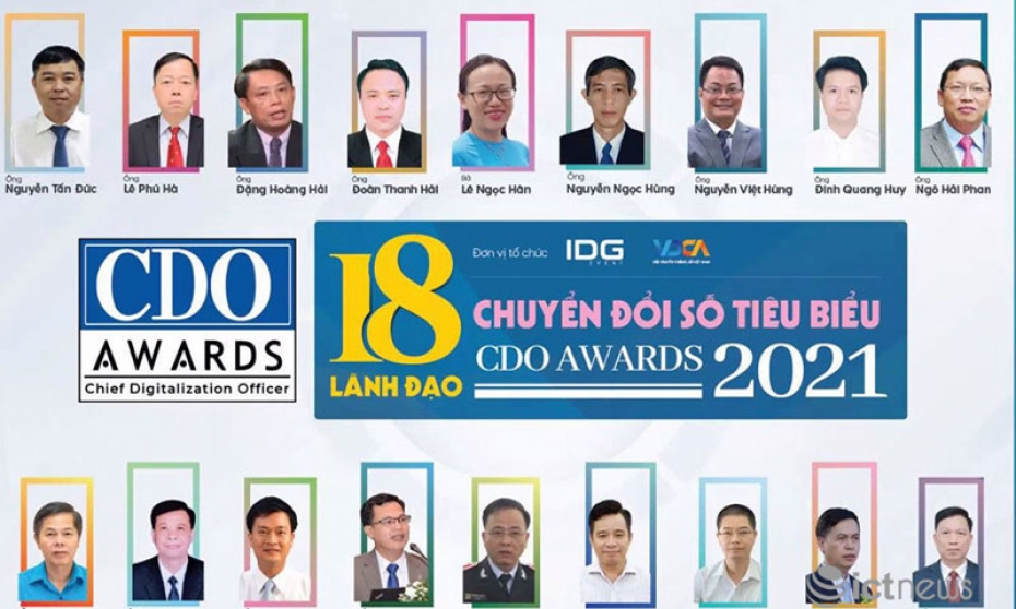 18 lãnh đạo chuyển đổi số Việt Nam tiêu biểu năm 2021