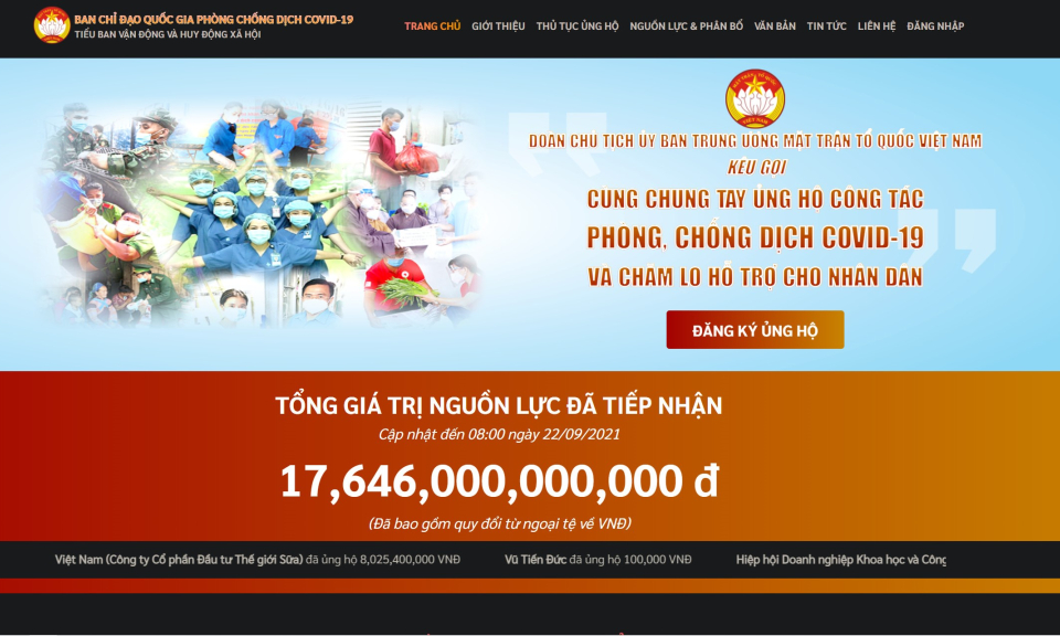 Ra mắt website chính thức của Ban chỉ đạo Quốc gia phòng, chống dịch Covid-19