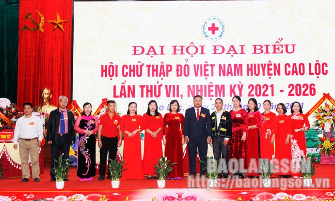 Hội Chữ thập đỏ huyện Cao Lộc đại hội nhiệm kỳ 2021 – 2026