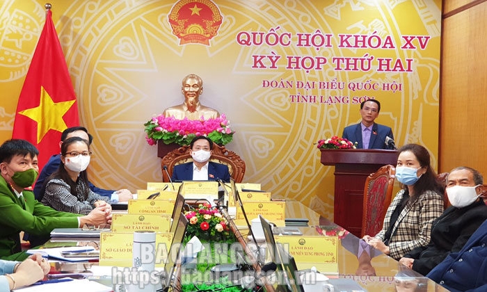 thứ chín, Kỳ họp thứ hai, Quốc hội khóa XV: Đại biểu tỉnh Lạng Sơn góp ý kiến vào Luật Thi đua khen thưởng