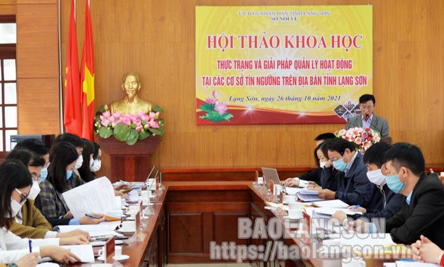 khoa học: Thực trạng và giải pháp quản lý hoạt động tại các cơ sở tín ngưỡng trên địa bàn tỉnh Lạng Sơn