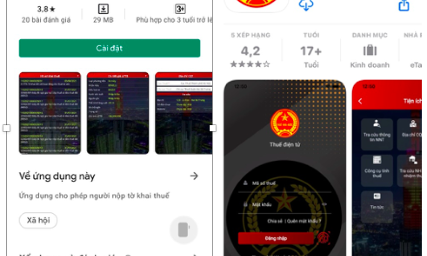 Người dân có thể tra cứu dữ liệu thuế trên điện thoại di động