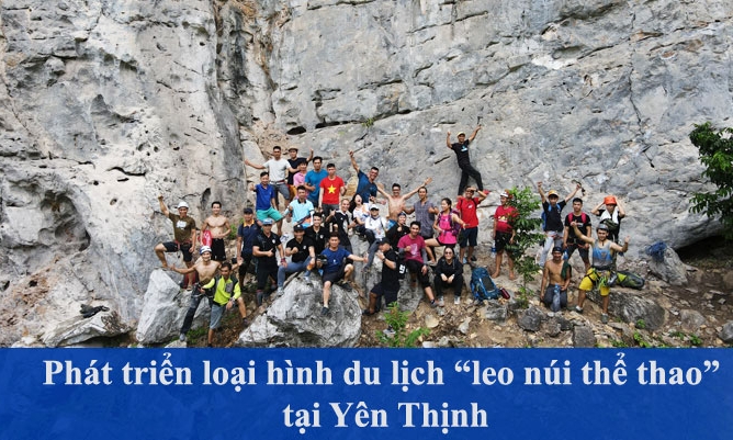 Phát triển loại hình du lịch “leo núi thể thao” tại Yên Thịnh