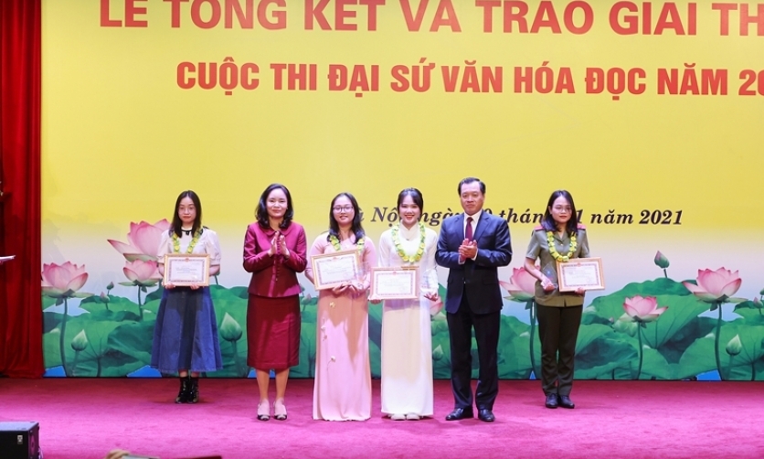 Trao gần 300 giải cuộc thi Đại sứ Văn hóa đọc năm 2021