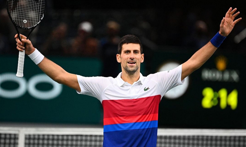 Tay vợt số một thế giới Novak Djokovic lần thứ 6 vô địch Paris Masters