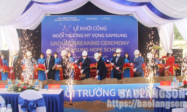 Khởi công dự án “Ngôi trường Hy vọng Samsung”