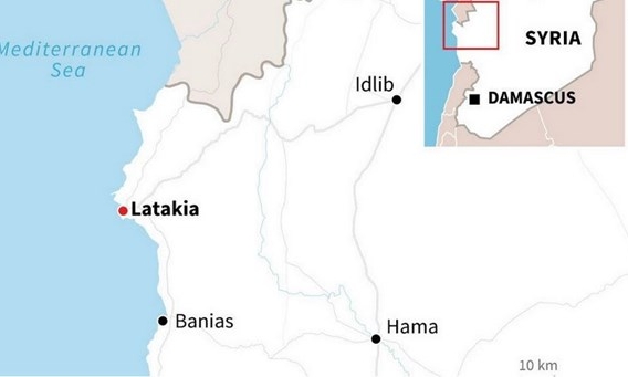 Israel bắn nhiều tên lửa vào cảng biển Latakia của Syria