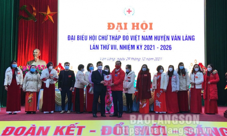 Hội Chữ thập đỏ huyện Văn Lãng đại hội nhiệm kỳ 2021 – 2026