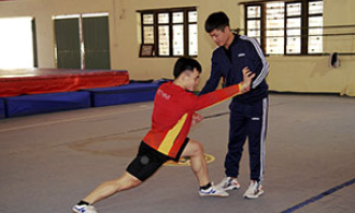 Huấn luyện viên trẻ tâm huyết với môn Wushu