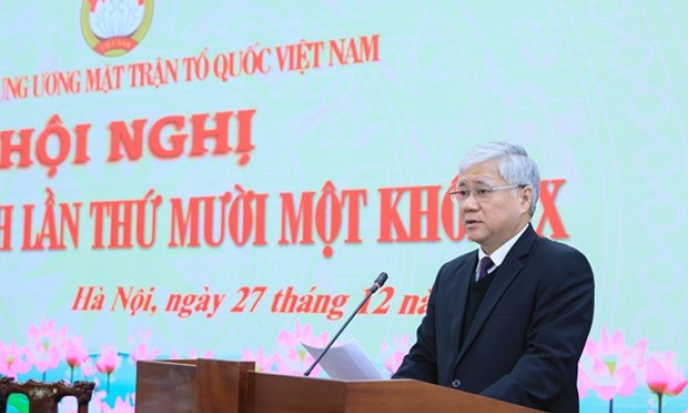 Ba trọng tâm của công tác mặt trận năm 2022