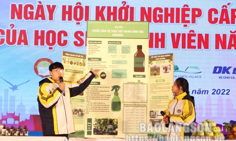 52 dự án tham gia Ngày hội khởi nghiệp cấp tỉnh của học sinh, sinh viên năm 2021