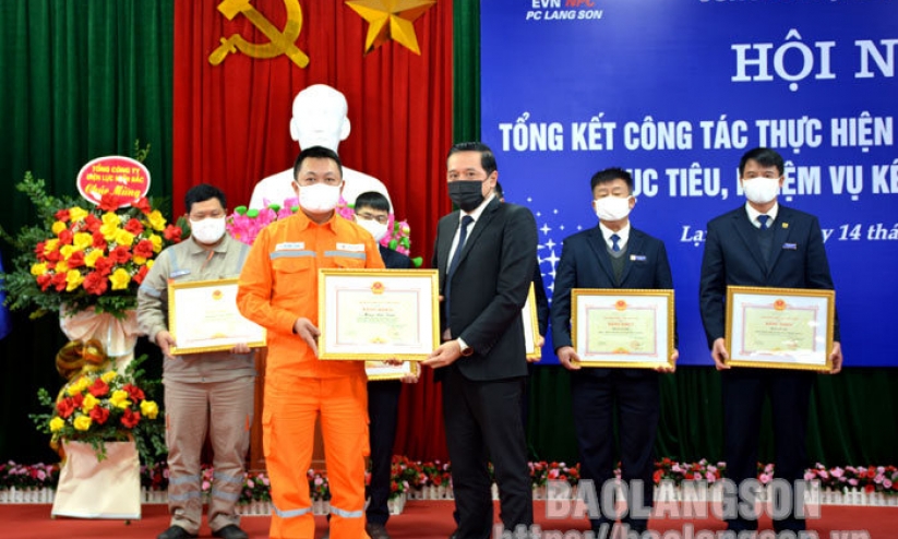 Công ty Điện lực Lạng Sơn: Tổng kết sản xuất kinh doanh năm 2021, triển khai mục tiêu kế hoạch năm 2022