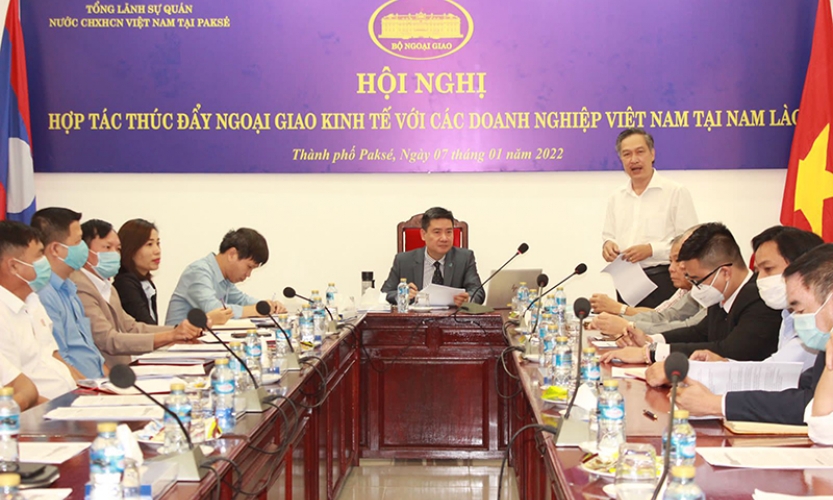 Thúc đẩy ngoại giao kinh tế với doanh nghiệp Việt Nam tại Nam Lào