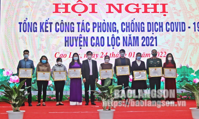 Cao Lộc: Triển khai công tác phòng, chống dịch COVID-19 năm 2022