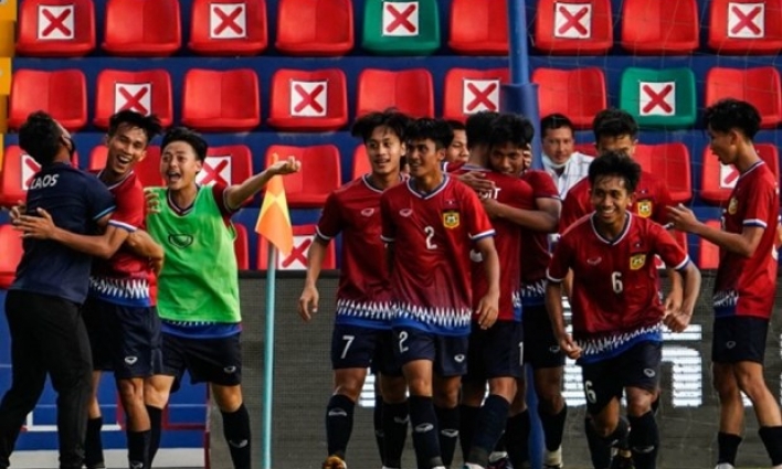 Đánh bại Malaysia, U23 Lào lần đầu vào bán kết giải U23 Đông Nam Á