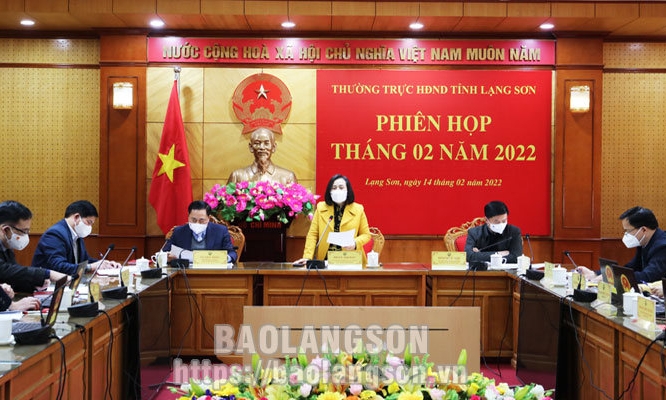 Thường trực HĐND tỉnh họp phiên thường kỳ tháng 2/2022