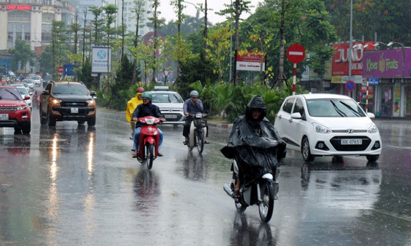 Ngày 31/3: Bắc Bộ và Thanh Hóa mưa dông, đêm chuyển rét