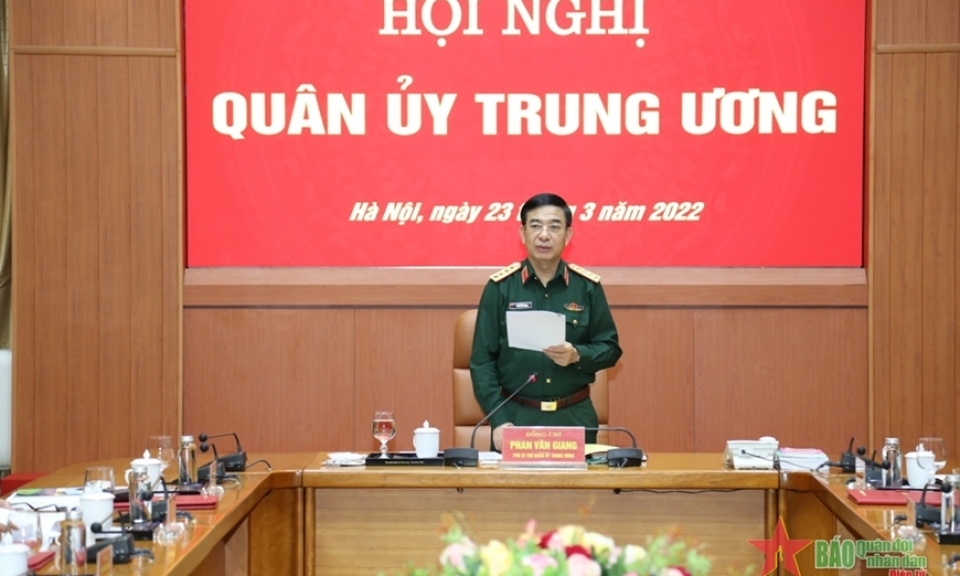 Đại tướng Phan Văn Giang chủ trì Hội nghị Quân ủy Trung ương