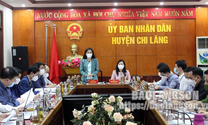 Lãnh đạo UBND tỉnh kiểm tra tại các huyện: Văn Quan, Chi Lăng