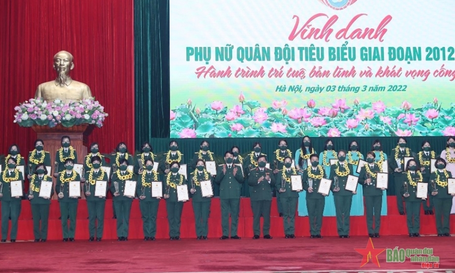 Vinh danh phụ nữ quân đội tiêu biểu giai đoạn 2012 - 2022