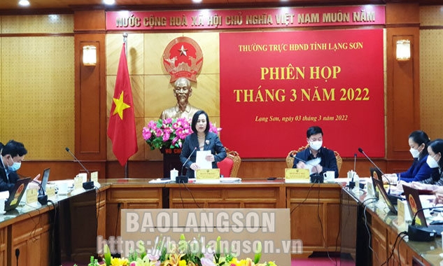 Thường trực HĐND tỉnh họp phiên thường kỳ tháng 3/2022