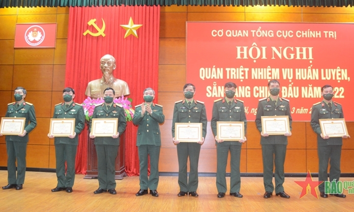 Cơ quan Tổng cục Chính trị quán triệt nhiệm vụ huấn luyện, sẵn sàng chiến đấu năm 2022