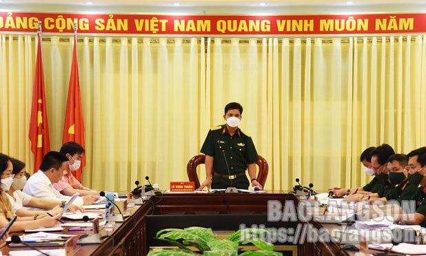 Họp Ban tuyển sinh quân sự tỉnh năm 2022