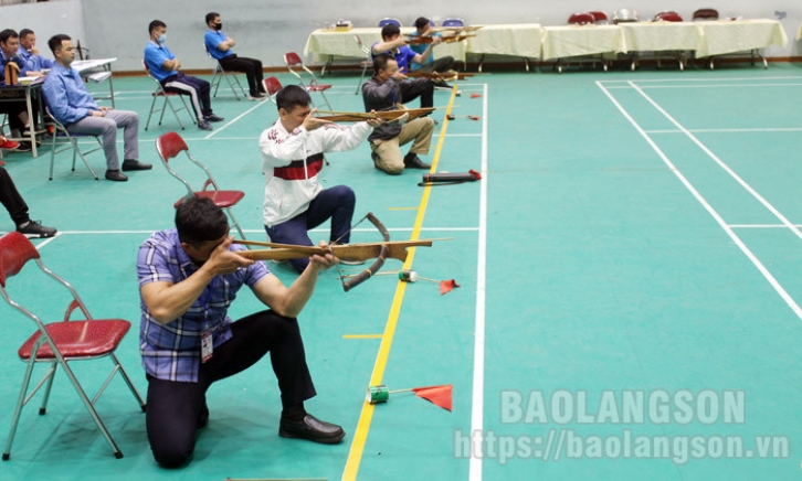 16 bộ huy chương được trao tại giải bắn nỏ, cờ vua, cờ tướng Đại hội TDTT tỉnh lần thứ IX