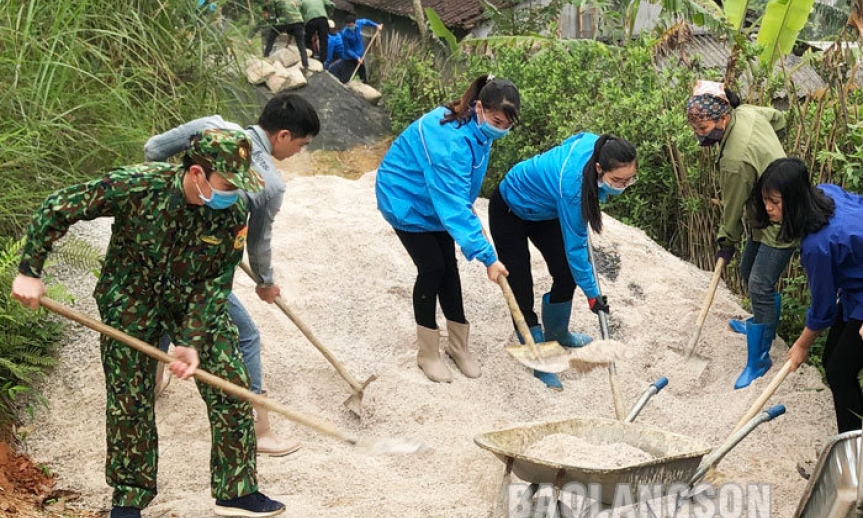 Tuổi trẻ Đồn Biên phòng Pò Mã phát huy vai trò xung kích