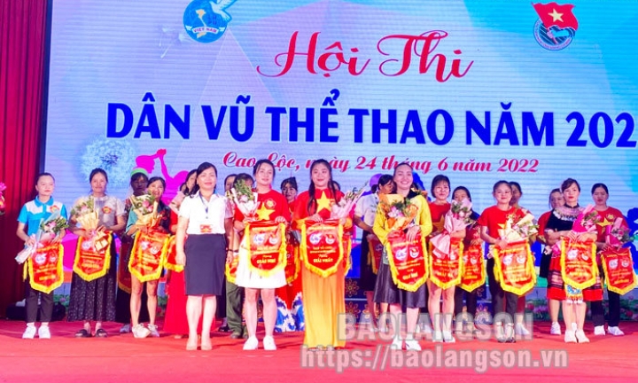 Cao Lộc: 22 đội tham gia Hội thi dân vũ thể thao