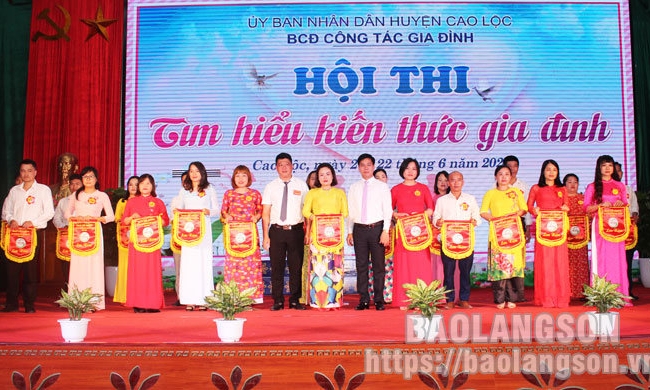 Cao Lộc: 22 đội thi tham gia Hội thi “Tìm hiểu kiến thức gia đình”