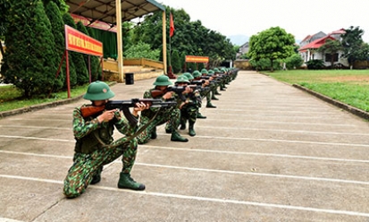 Bộ đội Biên phòng tỉnh: Huấn luyện bám sát phương châm "cơ bản, thiết thực, vững chắc"