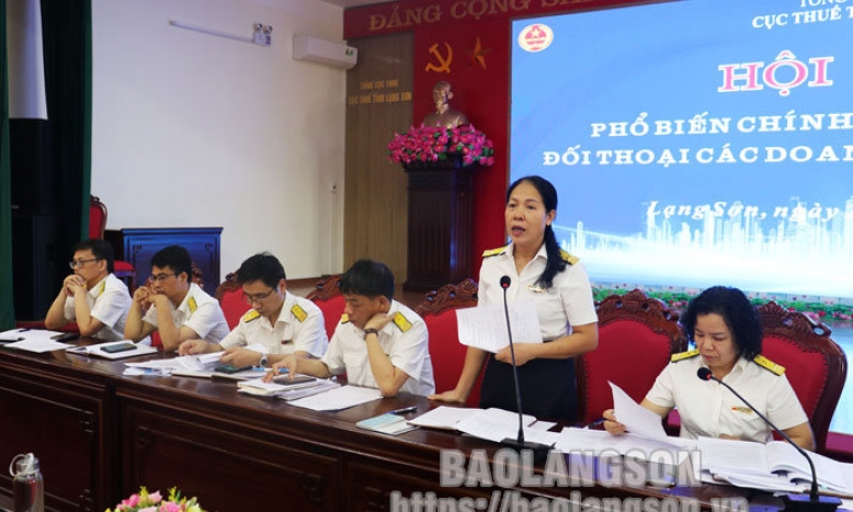 Phổ biến chính sách thuế mới và đối thoại doanh nghiệp quý II/2022