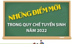 Những điểm mới trong quy chế tuyển sinh năm 2022